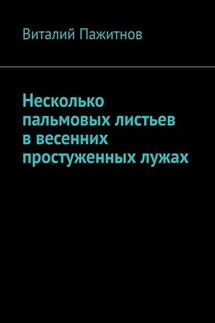 Несколько пальмовых листьев в весенних простуженных лужах