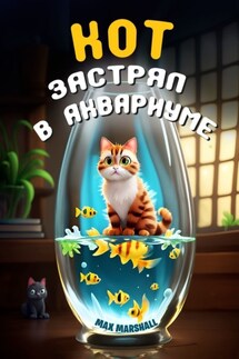 Кот застрял в аквариуме