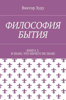 Философия бытия. Книга 2. Я знаю, что ничего не знаю